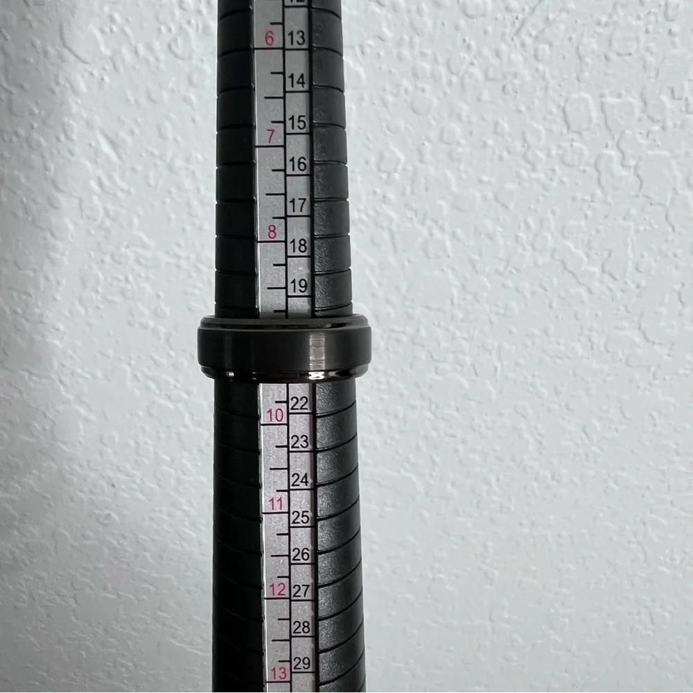 Tungsten carbide wedding band ring 8mm 9.5 gray